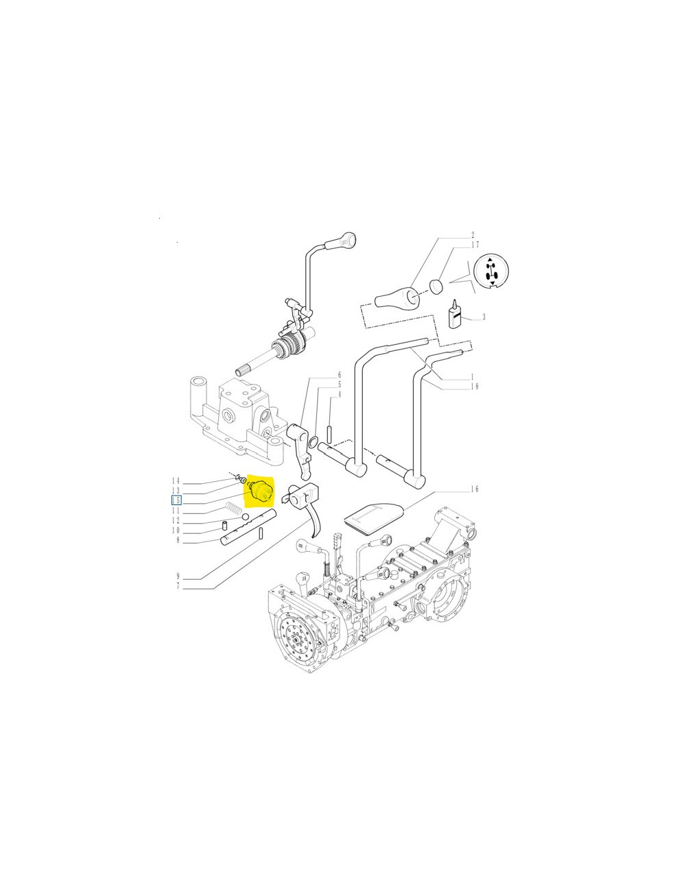 Interruttore leva comando inversore New Holland - cod 9976490 Interruttore leva comando inversore New Holland - cod 9976490