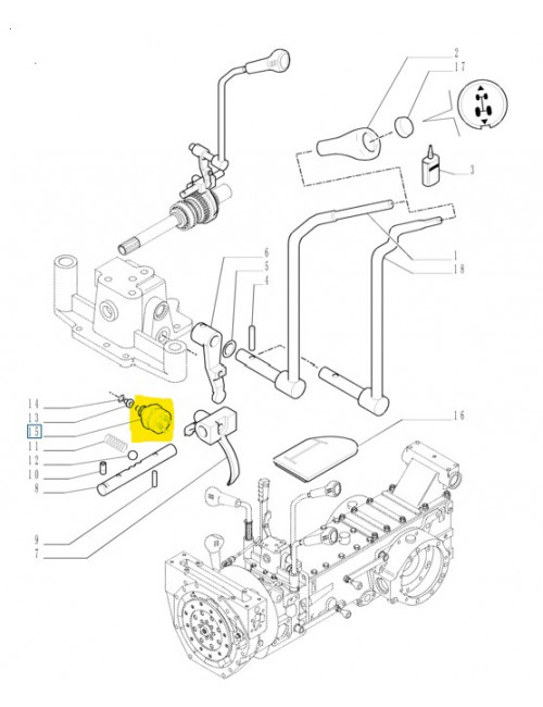 Interruttore leva comando inversore New Holland - cod 9976490