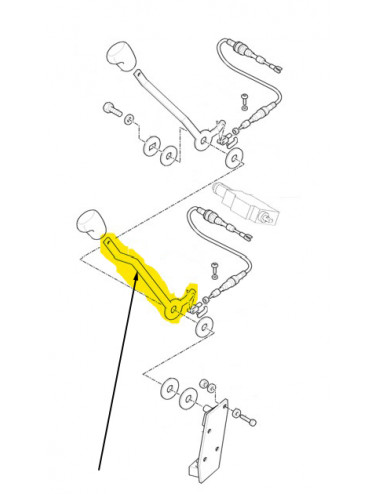Leva per distributore New Holland - cod 47125445