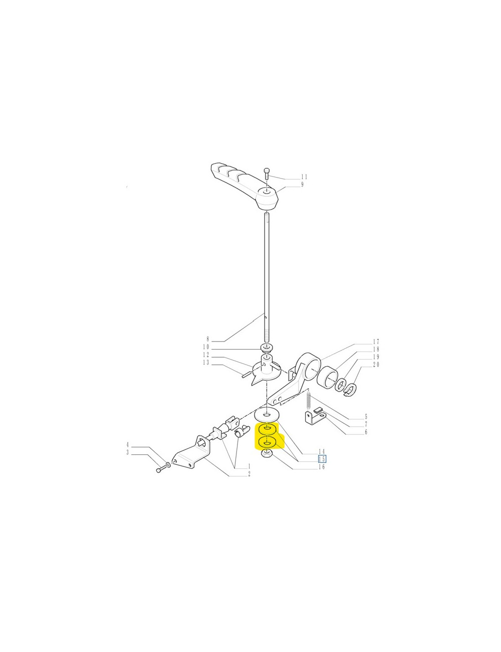 Molla comando a mano acceleratore New Holland -cod 9976467 Molla comando a mano acceleratore New Holland -cod 9976467