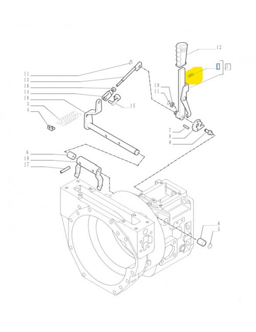Molla comando a mano presa di forza New Holland -cod 9975105