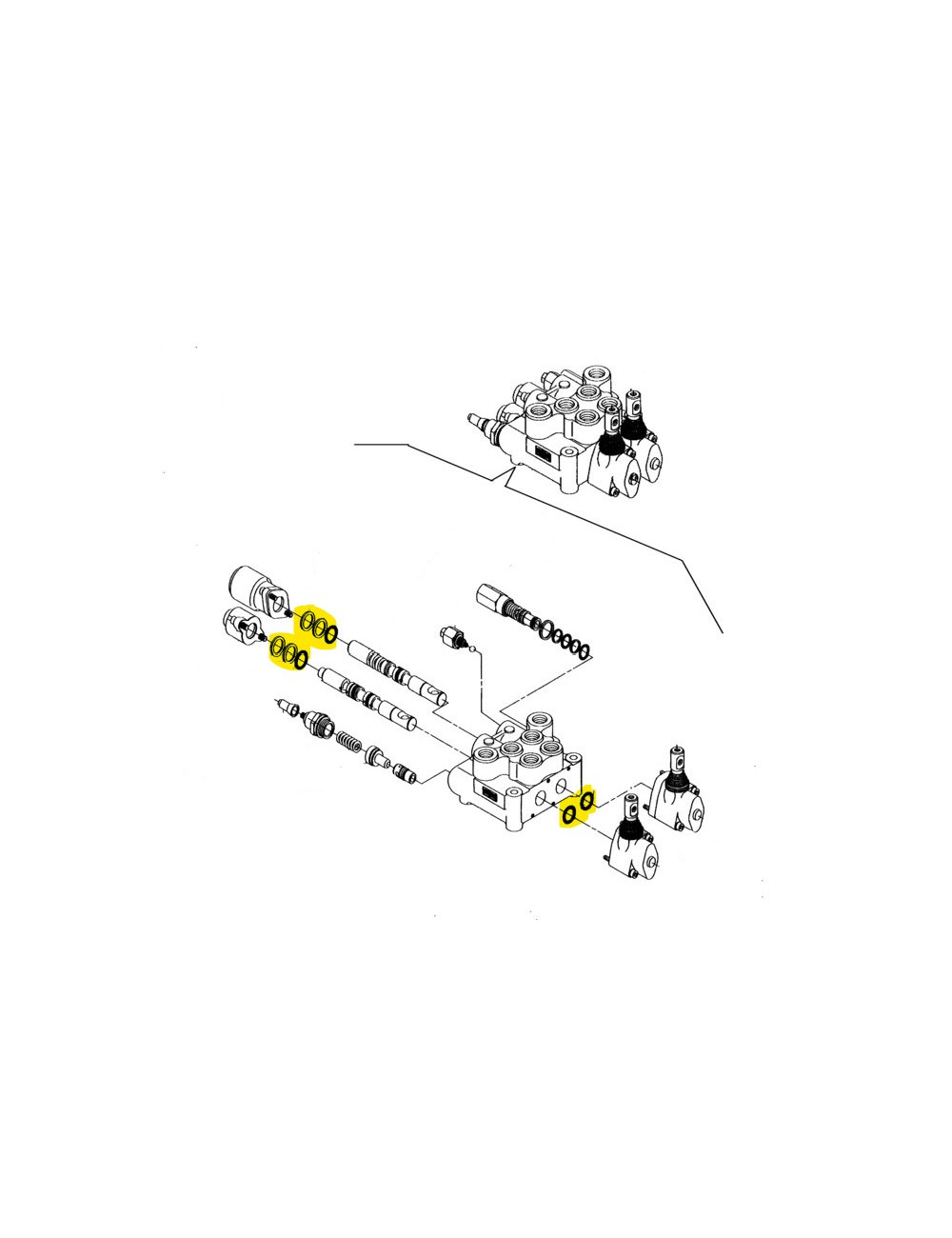 kit guarnizioni valvola idraulica New Holland - cod 5080460 kit guarnizioni valvola idraulica New Holland - cod 5080460