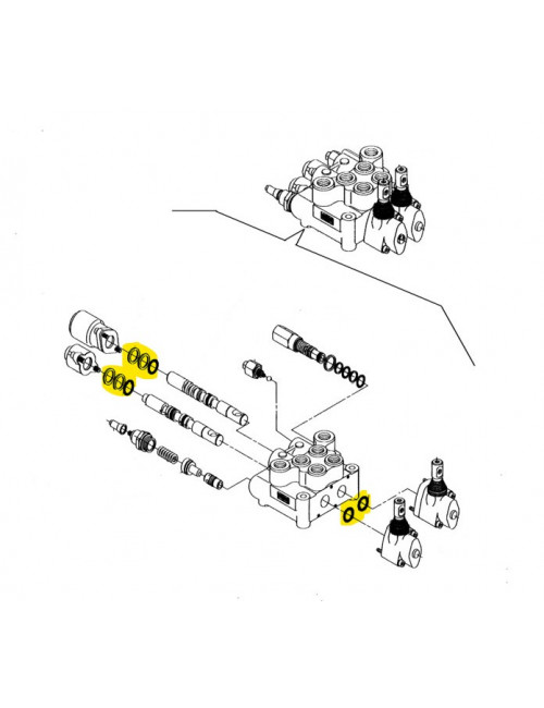 kit guarnizioni valvola idraulica New Holland - cod 5080460