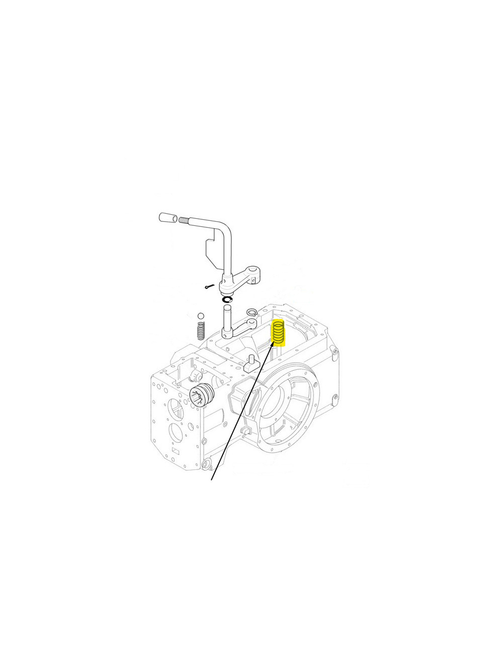 Molla per leva presa di forza New Holland - cod 571604
