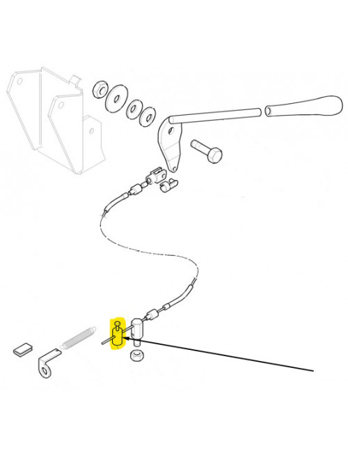 Morsetto serrafilo comando a mano acceleratore New Holland - cod 9976516