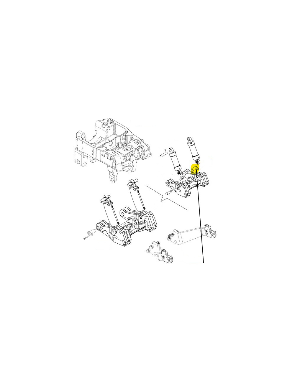Speedaire 6D849 Cilindro Aria Monoazione – Corsa 2″ 250 PSI - Foto 2