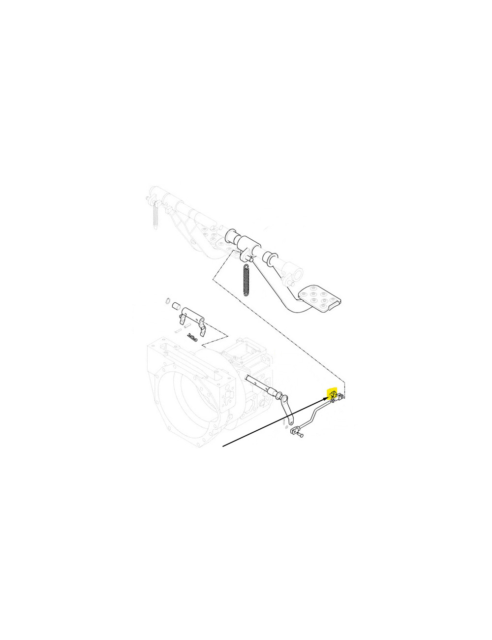 Perno comandi pedali frizione New Holland -cod 9976223