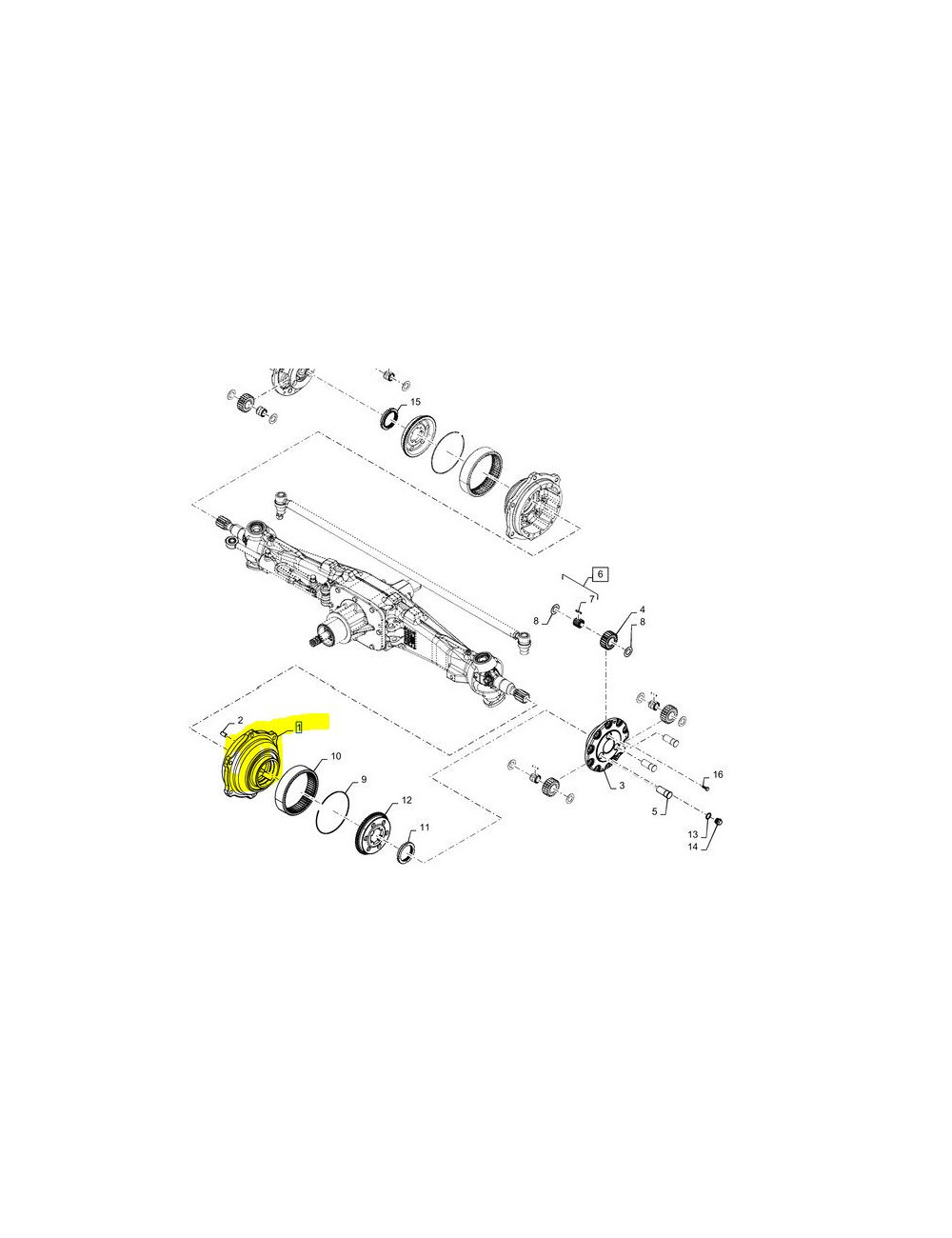 Mozzo Ricambio Originale Cnh cod- 87542214