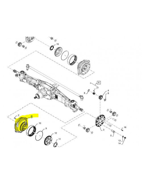 Mozzo Ricambio Originale Cnh cod- 87542214