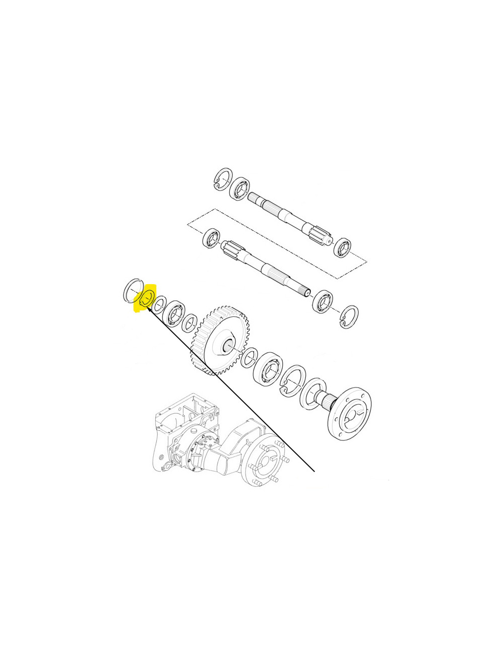 Rondella riduttori laterali New Holland - cod 9975090