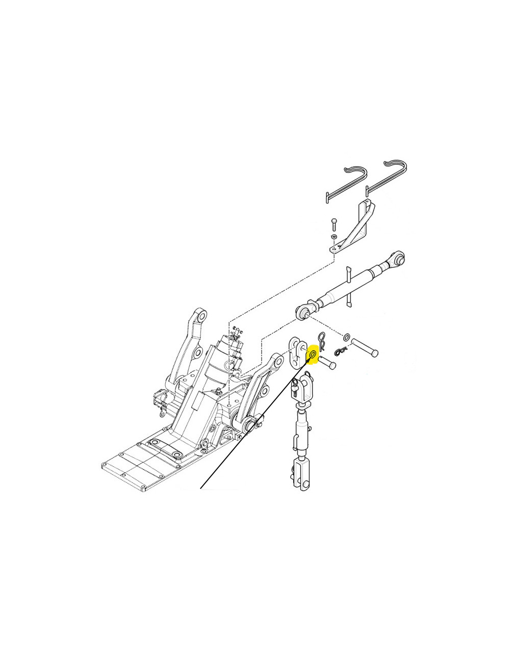 Rondella sollev. ant.attacco a 3 punti New Holland -cod 9975949