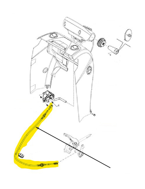 cavo inversore New Holland cod 84374403