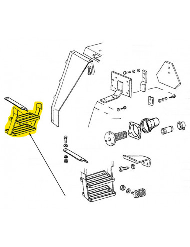 Scaletta poggiapiede  - cod 5150245