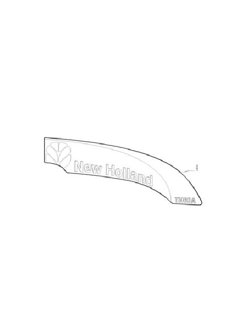 decalcomania lato destro TN60A New Holland - cod 47137162