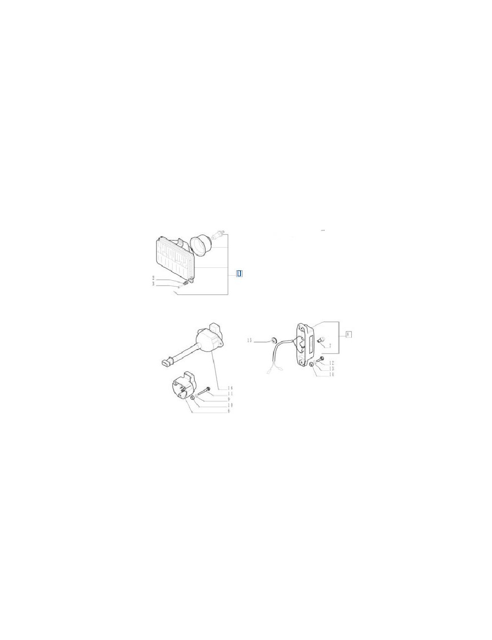 Fanale anteriore dx New Holland - cod 87289554 Fanale anteriore dx New Holland - cod 87289554