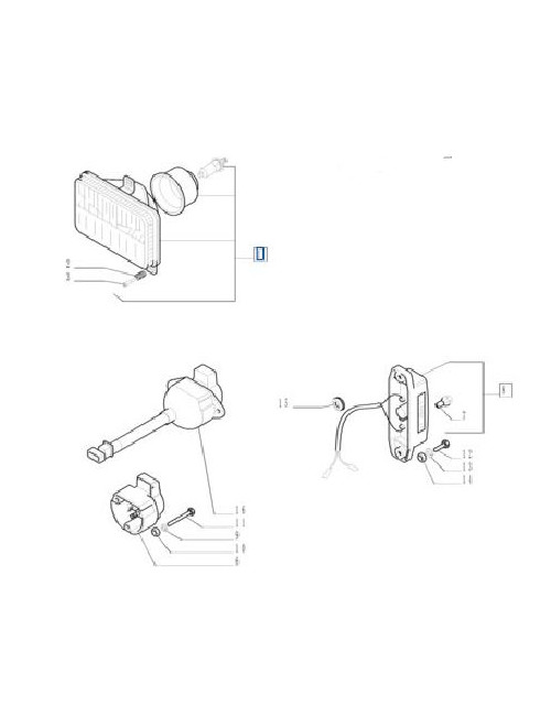Fanale anteriore dx New Holland - cod 87289554