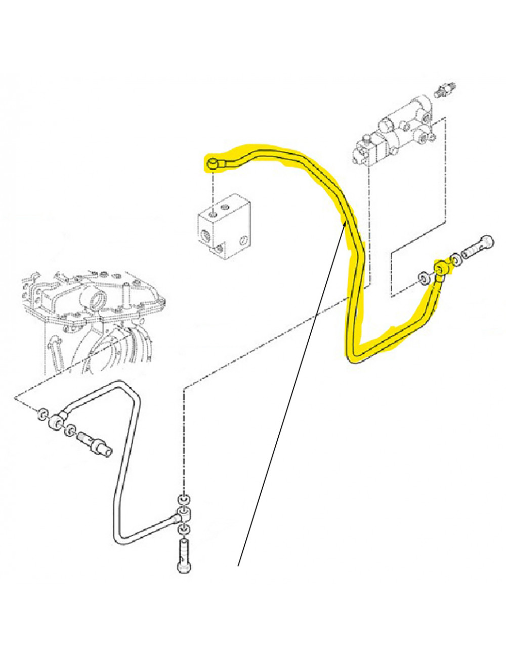 DELPHI Tubo Freno LH6623 - Flessibile Originale 514mm Per SUBARU IMPREZA (GD/GG)