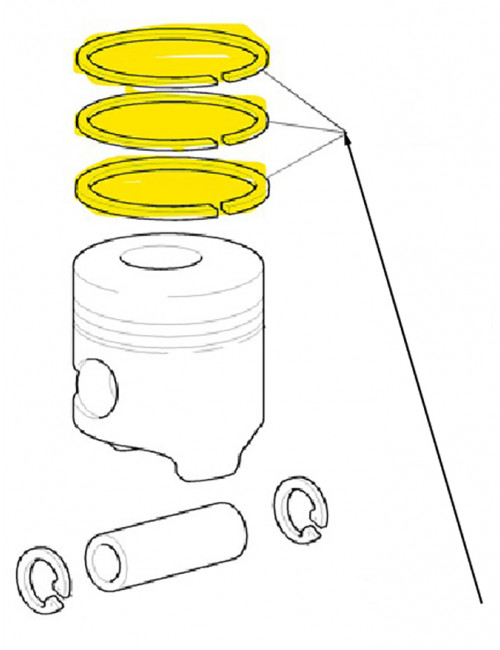 Kit anelli pistone New Holland -  cod 1930922