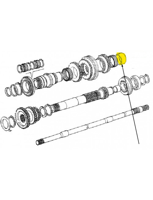 Boccola ingranaggio cambio New Holland - cod 5149934
