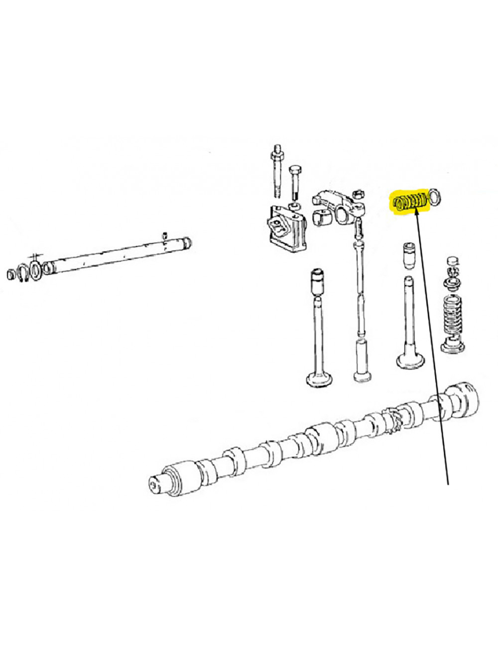 Molla albero bilanciere New Holland - cod 4601296 Molla albero bilanciere New Holland - cod 4601296