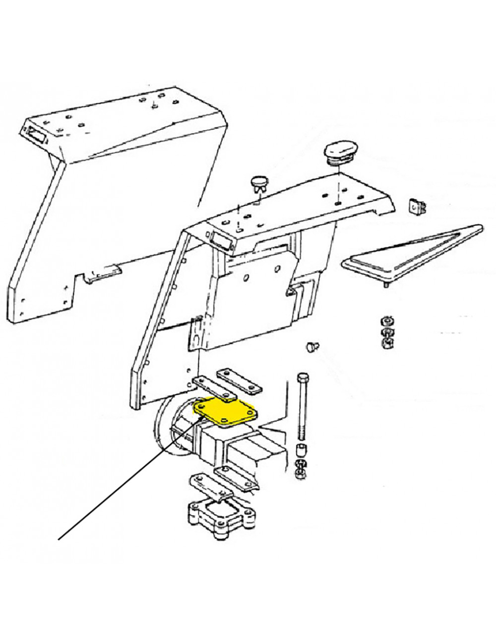 cuscino tampone New Holland - cod 5126212 cuscino tampone New Holland - cod 5126212