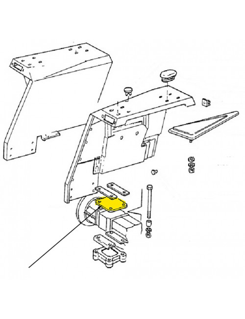 cuscino tampone New Holland - cod 5126212