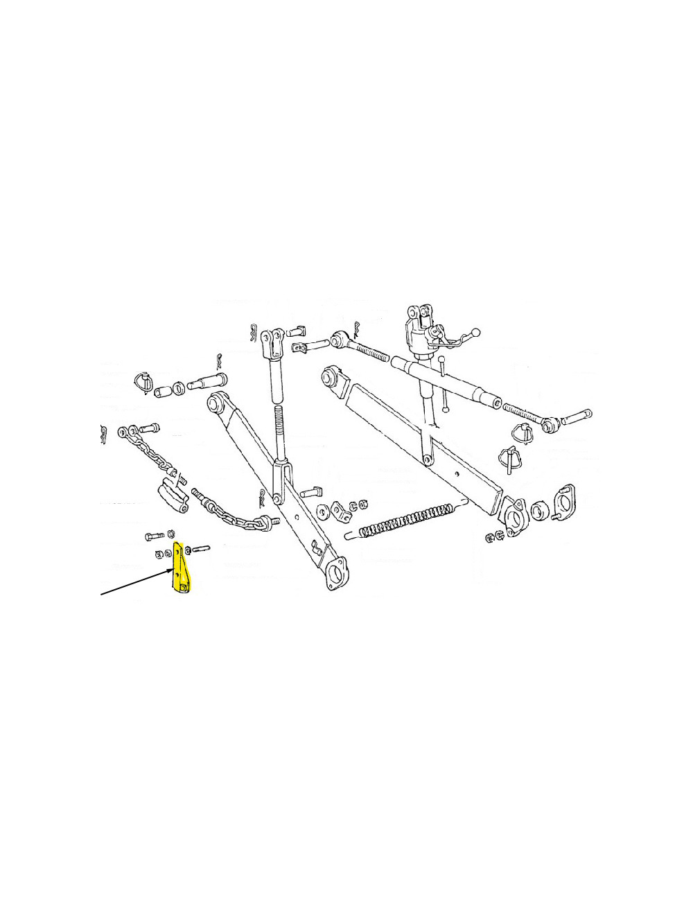 Supporto stabilizzatore New Holland - cod 5129682 Supporto stabilizzatore New Holland - cod 5129682