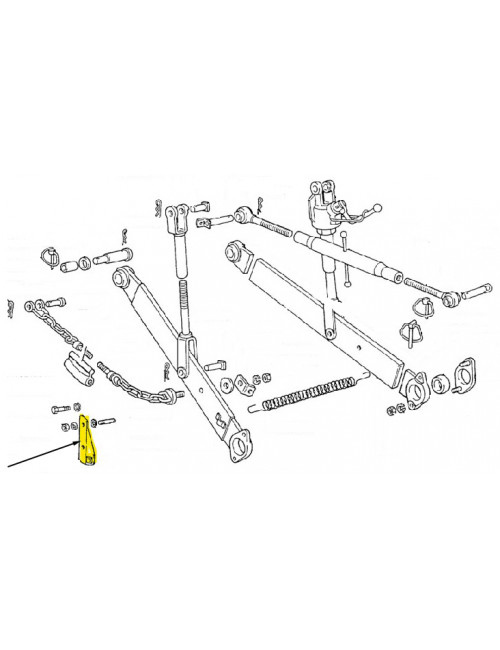 Supporto stabilizzatore New Holland -  cod 5129682