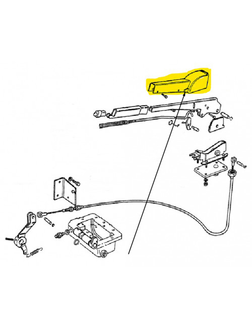 Coperchio comando freno a mano New Holland - cod 5128389
