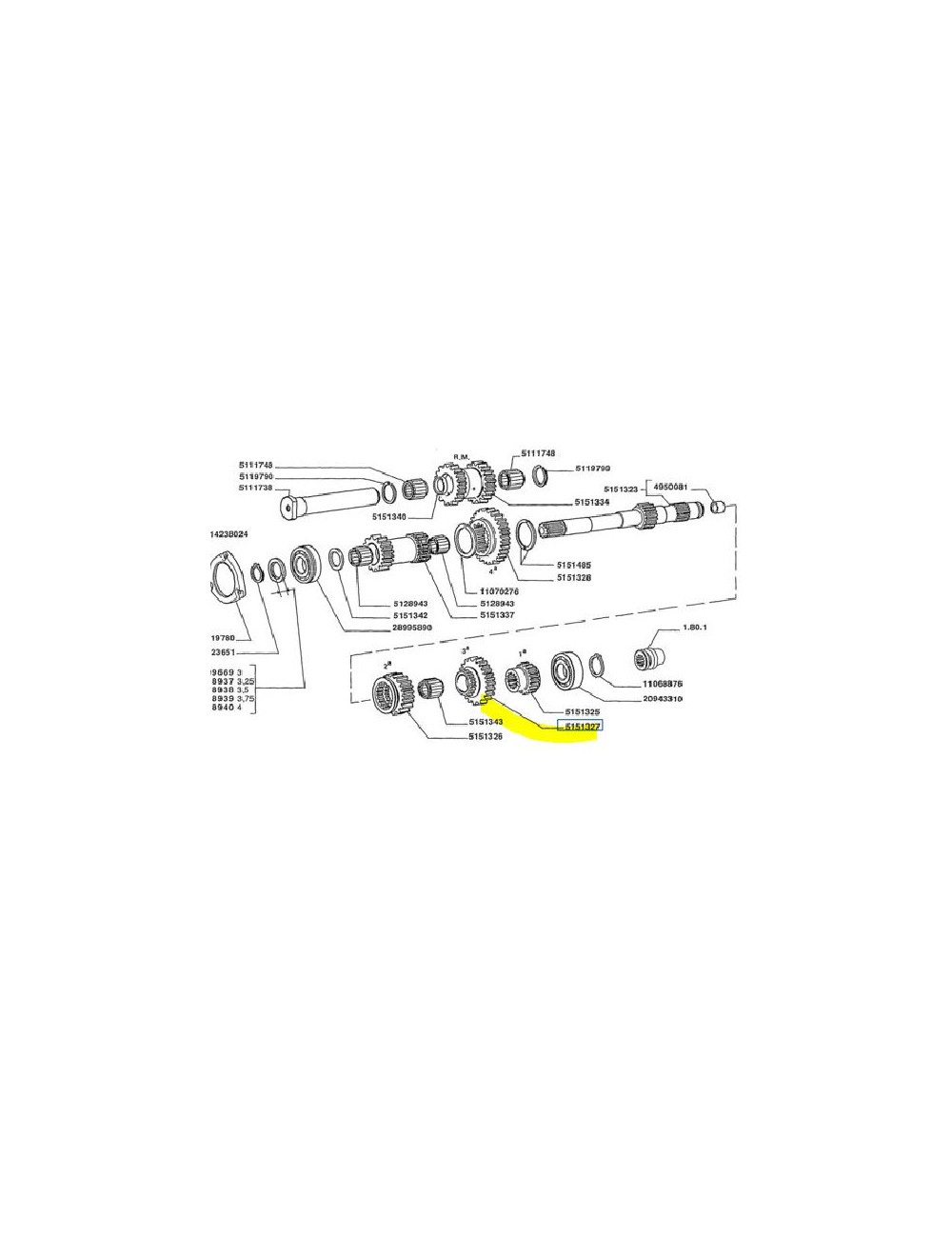 Ingranaggio conduttore New Holland - cod 5151327
