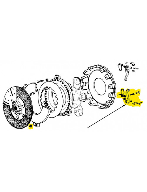 Corredo per frizione New Holland - cod 9966227