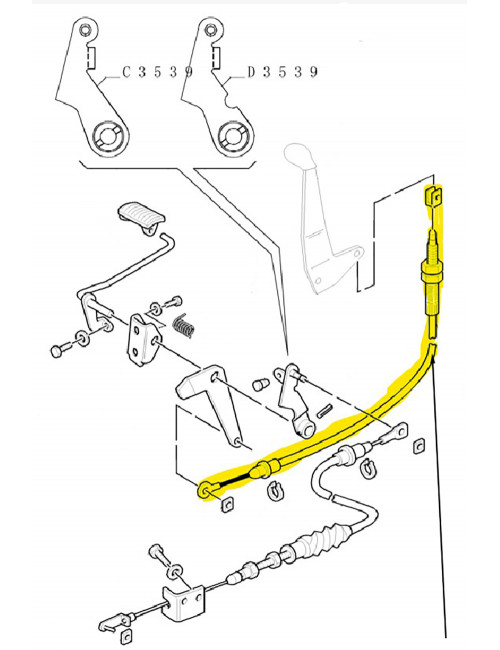 Comando acceleratore a mano New Holland -  cod 82000803