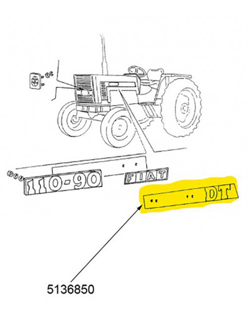 Decalcomania New Holland - cod 5136850
