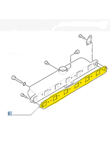 Guarnizione aspirazione New Holland cod 87343046