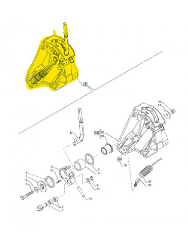 leva frizione presa di forza New Holland cod 51603917