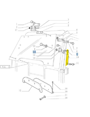 ammortizzatore New Holland cod 82001505