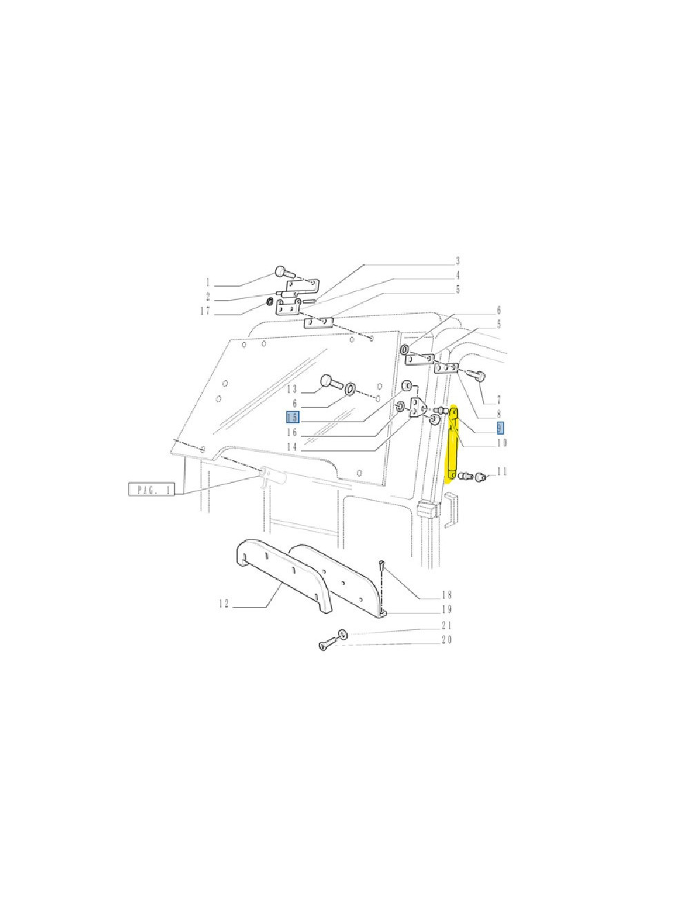 ammortizzatore New Holland cod 82001505