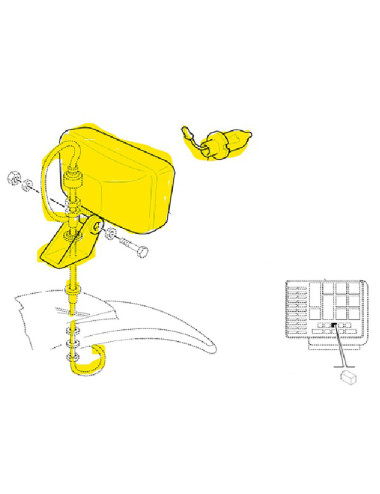 Fanale di lavoro su parafango New Holland cod 84468317