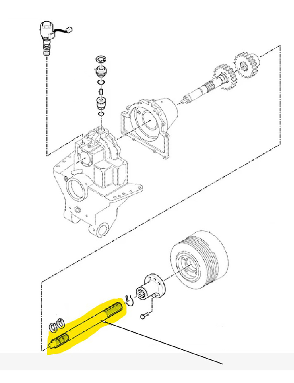 albero trasmissione PDF anteriore New Holland cod 82019065