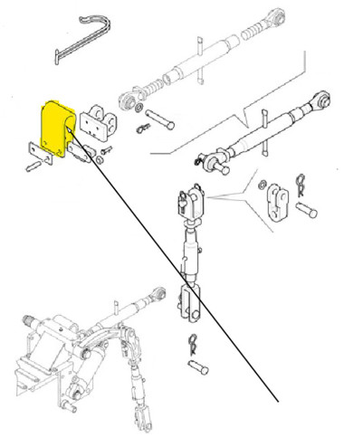 molla attacco a tre punti New Holland cod 87289609