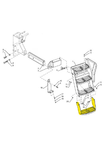 gradino scaletta New Holland cod 90395323