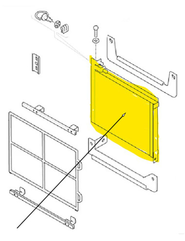 condensatore del condizionatore New Holland cod 87541744