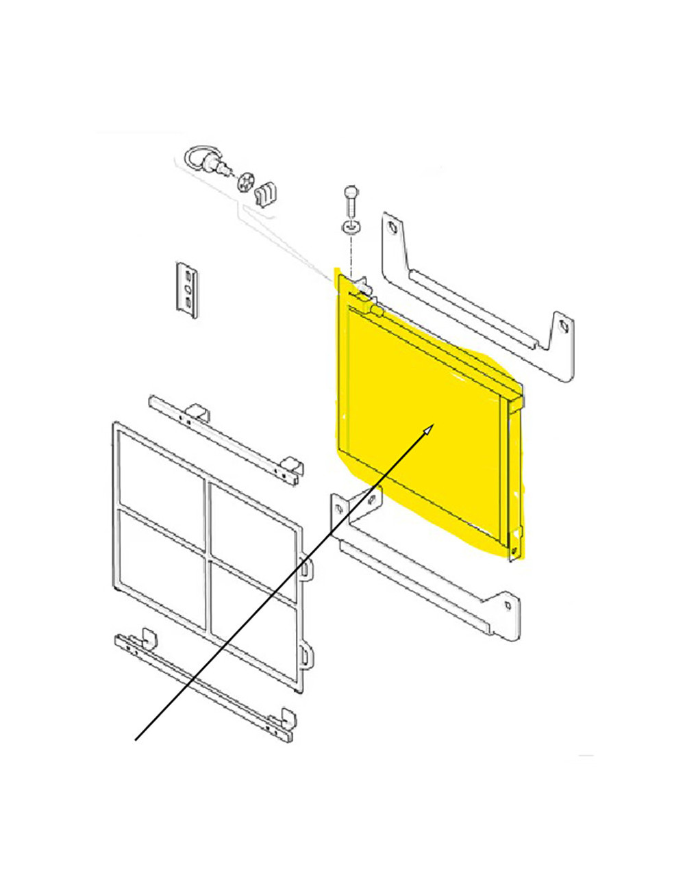 condensatore del condizionatore New Holland cod 87541744