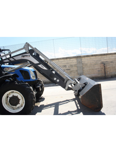 trattore new holland T5050 usato con caricatore completo di benna