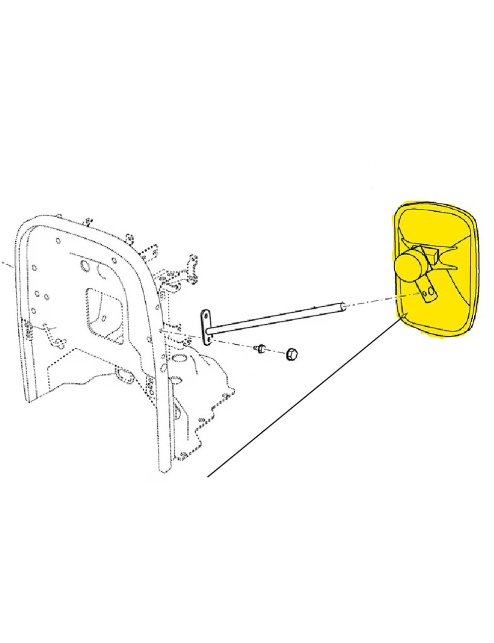 specchio laterale New Holland cod MT40007650