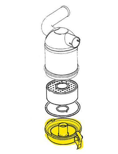 bicchierino filtro bagno d'olio New Holland cod 4973990