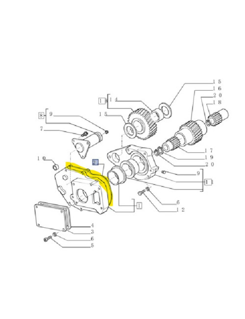 guarnizione supporto presa di moto New Holland cod 99440822