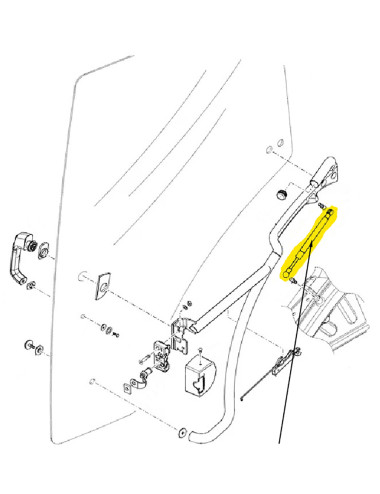 ammortizzatore porta New Holland cod 84272165