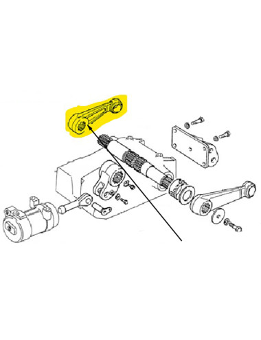 braccio sollevamento dx New Holland cod 5123959