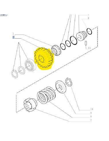 ingranaggio 4wd New Holland cod 84284808